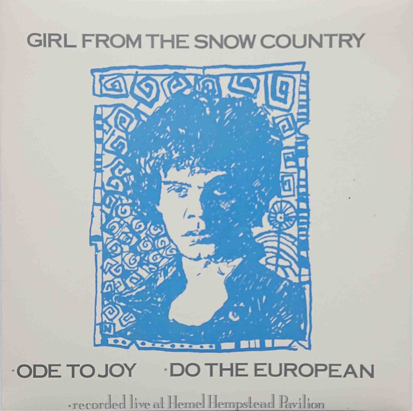 JJB 001 Girl from the snow country Jean Jacques Burnel from The Stranglers Back cover of JJB 001